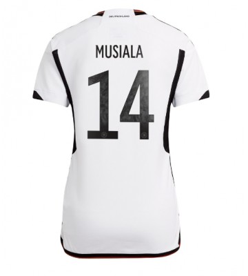 Lacne Ženy Futbalové dres Nemecko Jamal Musiala #14 MS 2022 Krátky Rukáv - Domáci